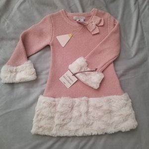 Dusty pink mini dress